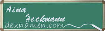 Aina Heckmann Visitenkarte